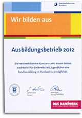 Ausbildungsbetrieb Handwerk